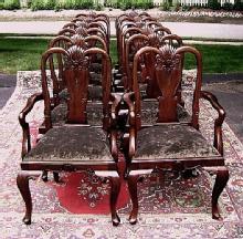 High End SETof TWELVE 10+2 Queen Anne chairs
