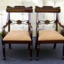 Pair of TOP quality Regency solid Mahogany Armchairs