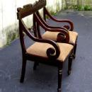 Pair of TOP quality Regency solid Mahogany Armchairs