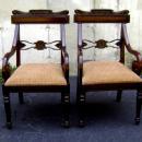 Pair of TOP quality Regency solid Mahogany Armchairs