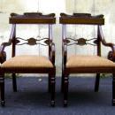 Pair of TOP quality Regency solid Mahogany Armchairs