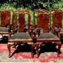 Stunning set of 12 carved Quenn Anne style chairs