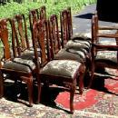 Stunning set of 12 carved Quenn Anne style chairs