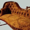 Fine LEFT single end Victorian Mahogany sofa