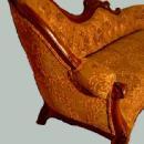 Fine LEFT single end Victorian Mahogany sofa