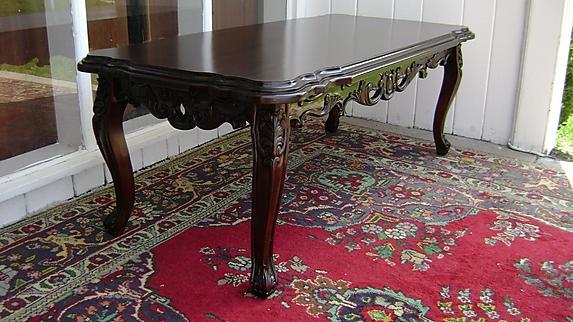 Classic VERY Large Louis XV Mahogany coffee table
