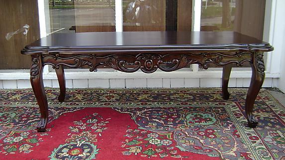 Classic VERY Large Louis XV Mahogany coffee table