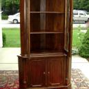 Classic 2 Door solid Mahogany corner cabinet