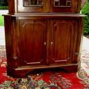 Classic 2 Door solid Mahogany corner cabinet