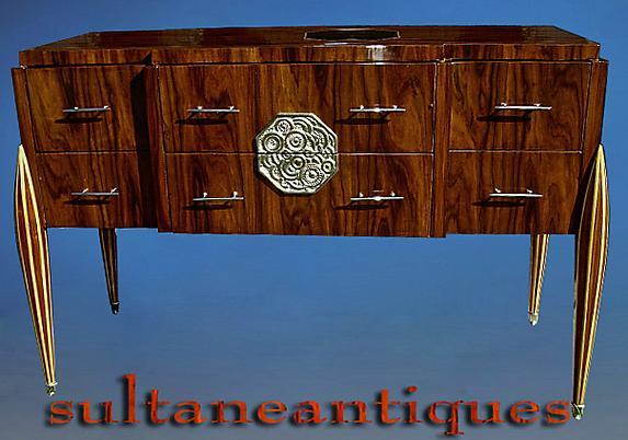 Sensational Art Deco sideboard marquetry Rosewood