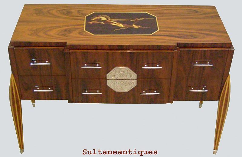 Sensational Art Deco sideboard marquetry Rosewood
