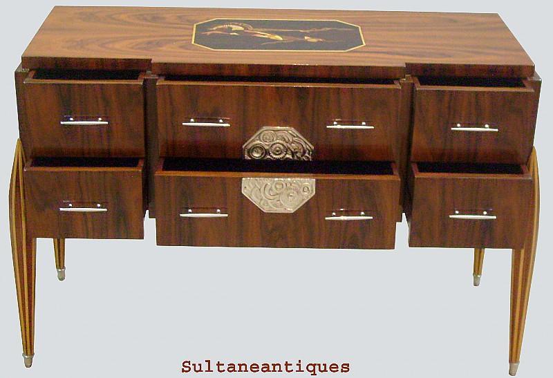 Sensational Art Deco sideboard marquetry Rosewood