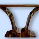 Terrific Console in exotic Rosewood Art Deco forms