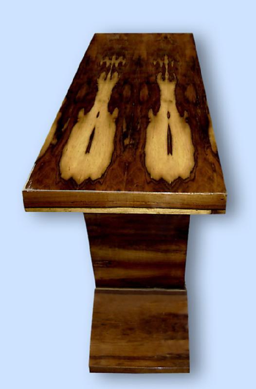 Terrific Console in exotic Rosewood Art Deco forms