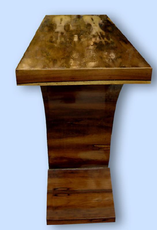 Terrific Console in exotic Rosewood Art Deco forms