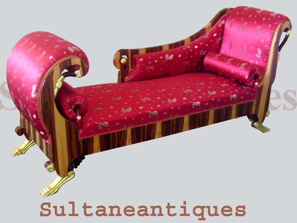 SUMPTUOUS Biedermeier LARGE style Elm couch