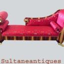 SUMPTUOUS Biedermeier LARGE style Elm couch