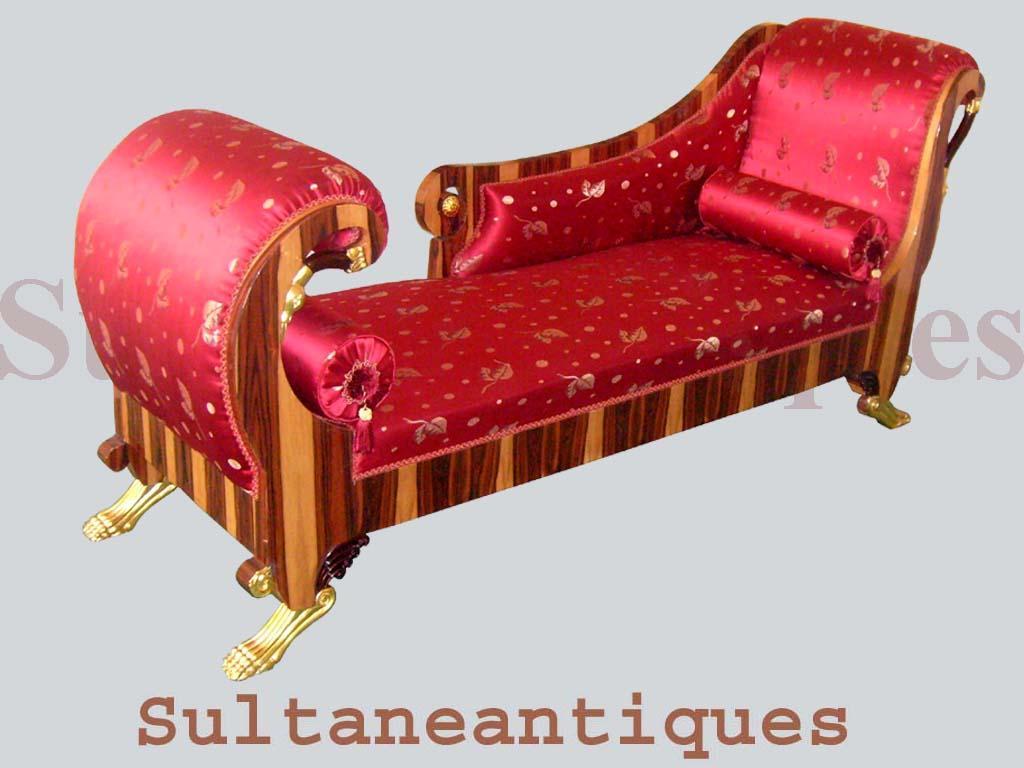 SUMPTUOUS Biedermeier LARGE style Elm couch