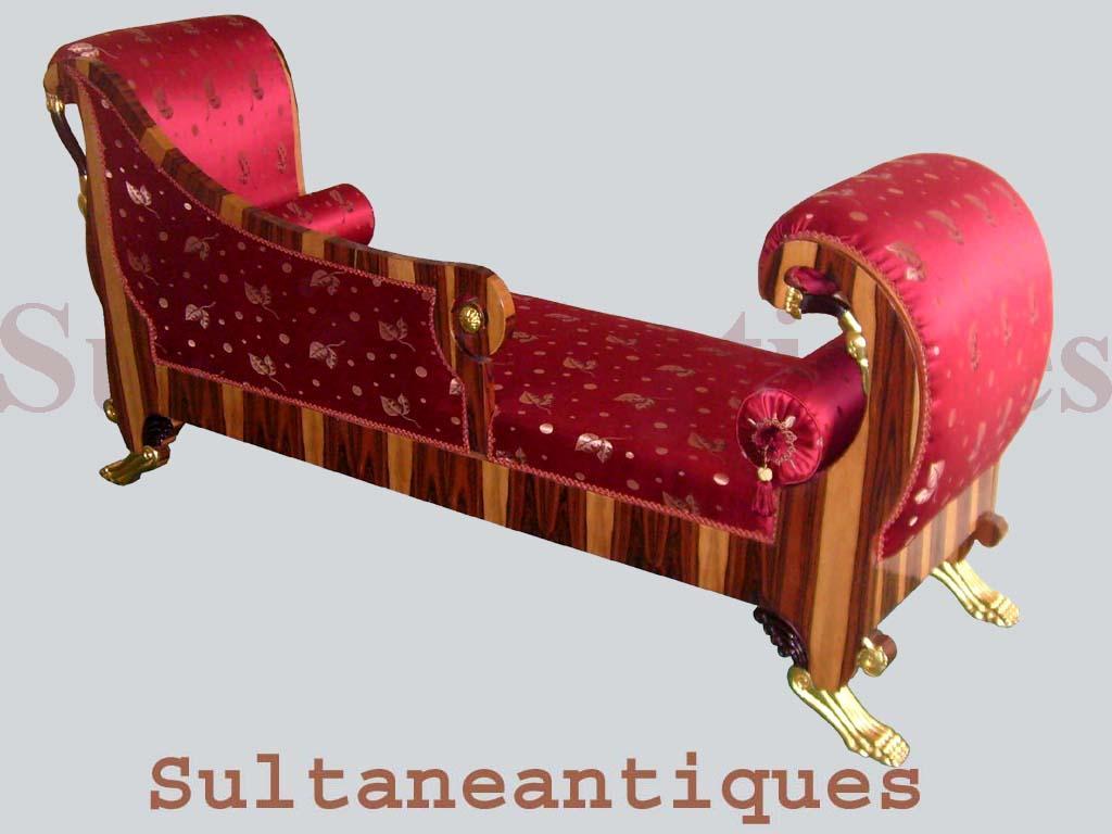 SUMPTUOUS Biedermeier LARGE style Elm couch