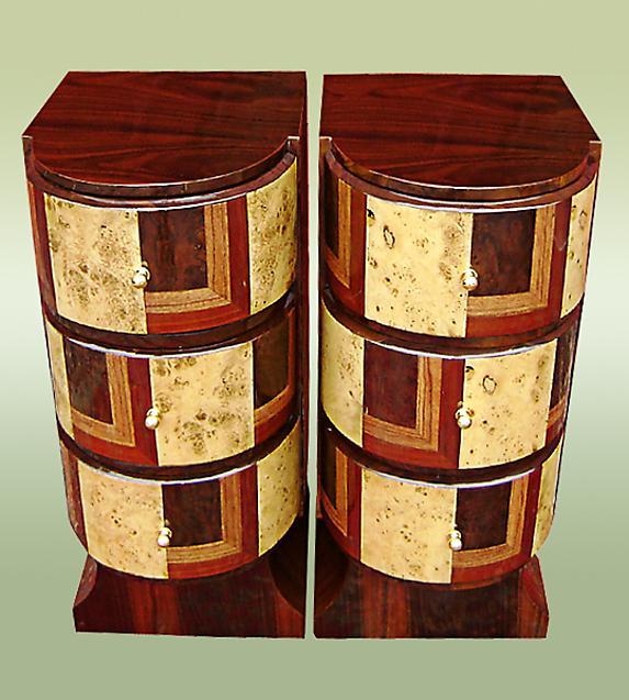 Stunning Pair of Art Deco inspired chiffoniers