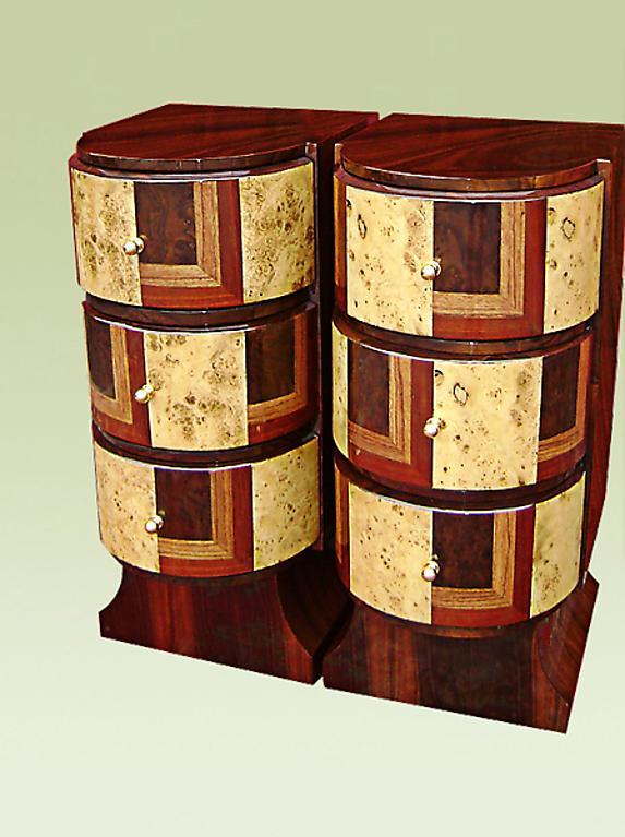 Stunning Pair of Art Deco inspired chiffoniers