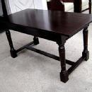 Large Elegant Country solid dark Mahogany hunting table