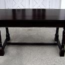 Large Elegant Country solid dark Mahogany hunting table