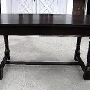 Large Elegant Country solid dark Mahogany hunting table