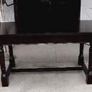 Large Elegant Country solid dark Mahogany hunting table