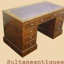 Majestic French Directoire walnut Desk 9 Drawers