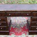 Majestic French Directoire walnut Desk 9 Drawers