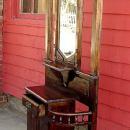 Antique country carved solid mahogany hall stand