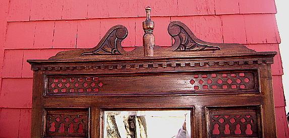 Elegant Regency 1940s country mahogany hall stand