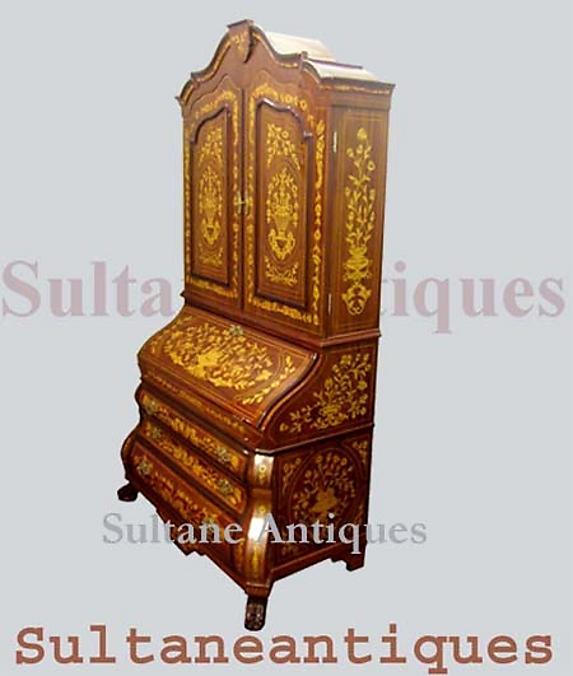 Monumental Dutch style Secretary bookcase