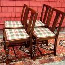 Elegant Set of 4 English antique quality country chairs