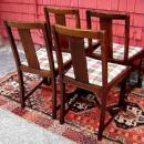 Elegant Set of 4 English antique quality country chairs