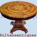 Superb Regency Style large Marquetry center table