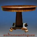 Superb Regency Style large Marquetry center table