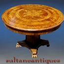 Superb Regency Style large Marquetry center table