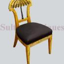 Phenomenal set of EIGHT Biedermeier style Elm Chairs