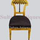 Phenomenal set of EIGHT Biedermeier style Elm Chairs