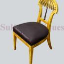 Phenomenal set of EIGHT Biedermeier style Elm Chairs