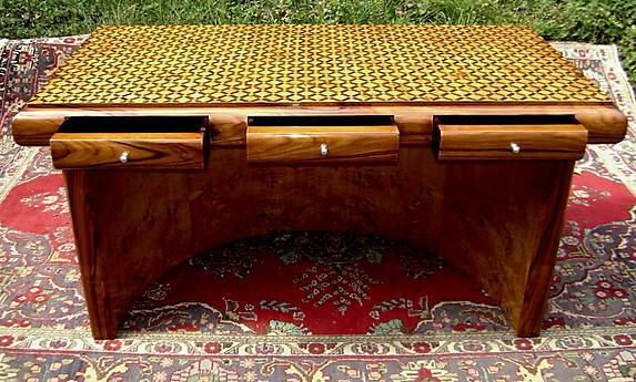 Presidential Large Art Deco style unusual Desk