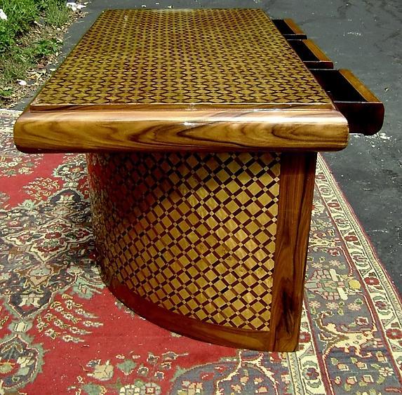Presidential Large Art Deco style unusual Desk