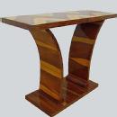 Amazing Rosewood Console in purest Art Deco style