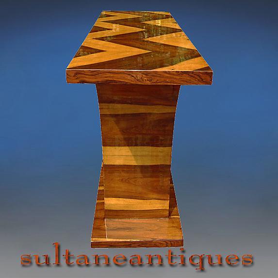 Amazing Rosewood Console in purest Art Deco style