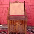 Antique mirror backed walnut country sideboard