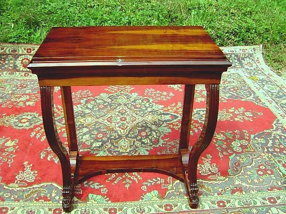 Large Biedermeier style console exotic rosewood