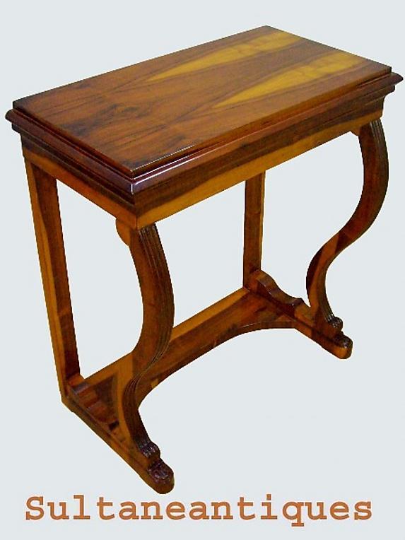 Large Biedermeier style console exotic rosewood