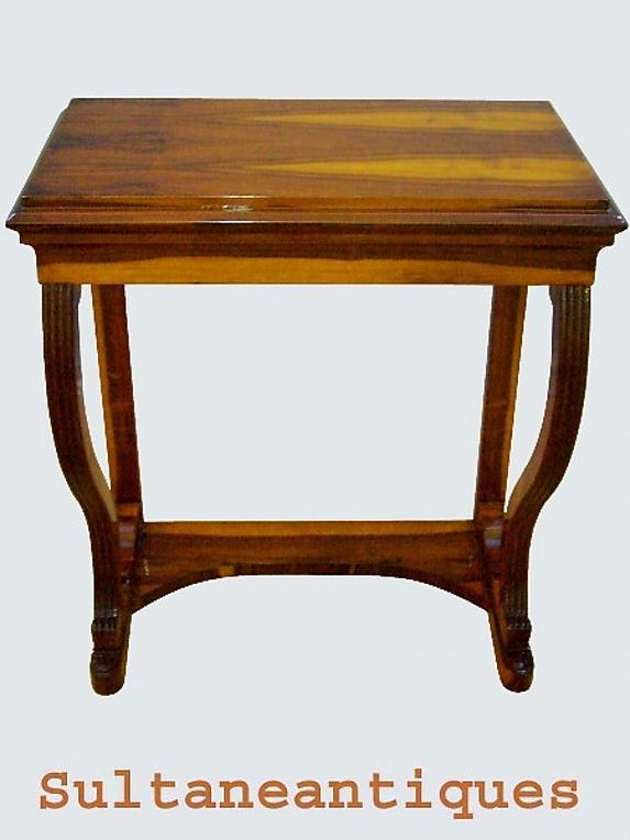Large Biedermeier style console exotic rosewood